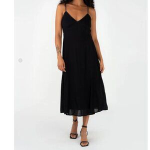 Lovestitch Slow Dance Slip Dress Black Midi S